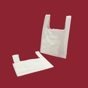 200x315x440mm 18mu White HDPE Vest Carriers
