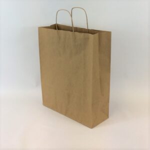320x140x410mm Brown Paper Twist Handle Carrier Bag (boxed 125s)