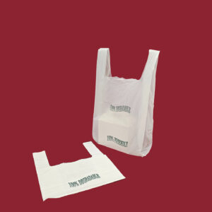 ECO 275 x 415 x 515mm 18mu White HDPE Vest Carriers