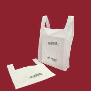 ECO 330x470x570mm 20mu White HDPE Vest Carriers