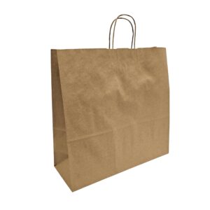 W450xG170xH440mm Brown Paper Twist Handle Carrier Bag