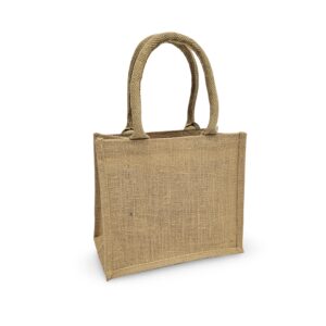 One of ESC Packaging's 6 bottle natural jute carrier bags.