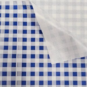 ESC STOCK Blue Checked Duplex Sheet with HDPE glued on back