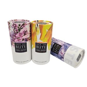 Isle of Bute Rigid tube boxes set of 3 printed CMYK