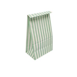 LINA STORES SOS Paper SOS Bag no handles printed 1 colour green stripes