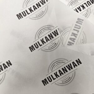 MULKANWAN Greaseproof Foodgrade paper printed black