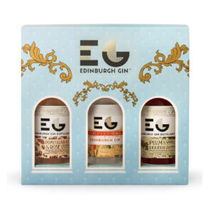 2. Edinburgh Gin Bottle Box front with three arch cut outs