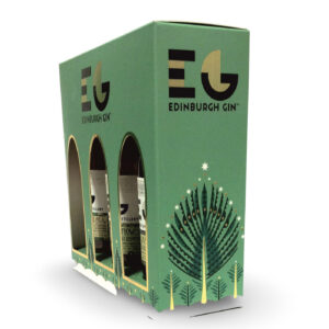 8. Edinburgh Gin Christmas Bottle Box Front and Side