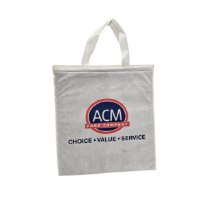 ACM insulated picnic bag with zip and velcro