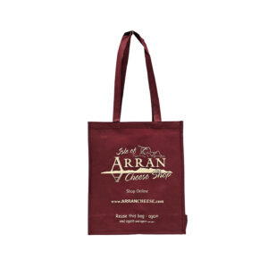 ARRAN CHEESE NWPP Bag 105gsm Dark Blue Maroon with Cream