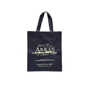 ARRAN CHEESE NWPP Bag 105gsm Dark Blue Printed Cream