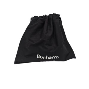 BONHAMS Black Dust bag with black drawstring rope