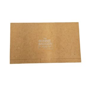 Bonnie Badger Gift Voucher folder with silver foil print