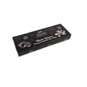 Bowe Organics Digitally printed winter warmer wax melt box black and white