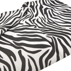 Cotton Animal print Zebra black and white Tea Towel