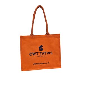 Cwt Tatws Deluxe Juco Carrier Bags For Life with cross stitched handles