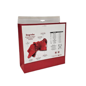 DOGROBES CONTINENTAL POCKET CMYK White Kraft Paper uncovered window with self adhesive strip back view