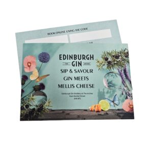 EDINBURGH GIN Postcards A6 printed CMYK Soft Touch Laminated (2)
