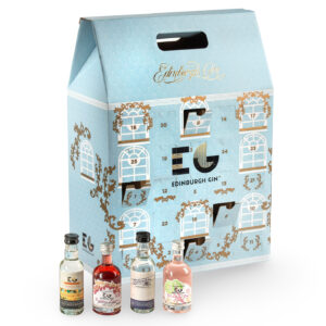 Edinburgh Gin corrugated Advent Calendar Blue