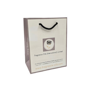 Fragrance Oils Luxury laminated gloss carrier bag with rope handle
