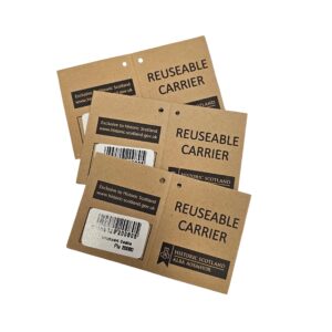 Historic Scotland Reuseable carriers brown kraft gift tag