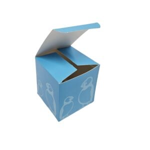 Island Porcelain small branded digitally printed box crash lock tuck in top