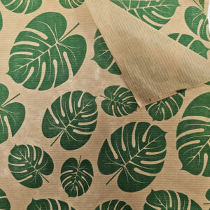 Leaf Kraft Paper printed green