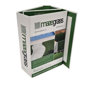 MAZEGRASS Luxury Laminated Gloss Presentatrion Folder book style with large spine