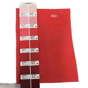 Non Woven Poly Prop Red Pantone Swatch NWPP