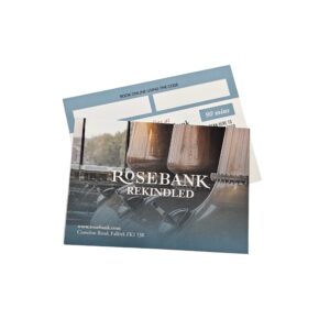 Rosebank Distillery Rekindled A6 Poastcard Printed CMYK