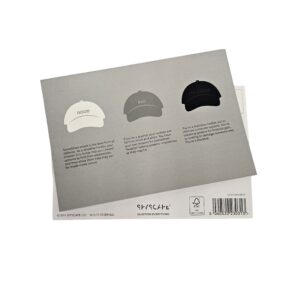 Skyscape with 3 caps printed grey and black