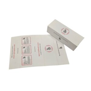 Spice pots Pink Collapsible box with black and pink print matt laminated inside and outside