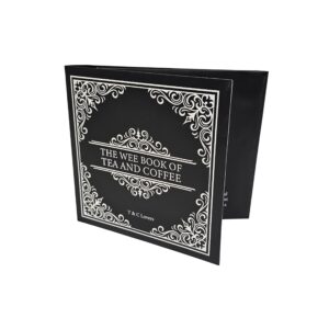 The Wee Tea Company book of tea and coffee black and white presentation folder