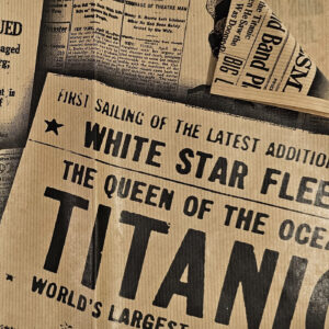 Titanic Kraft Sheet printed black