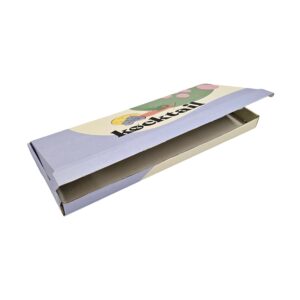 kocktail corrugated mailing box with adhesive strip