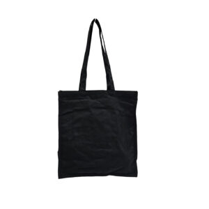 380+100x420mm Black 10oz Heavy Duty Canvas Carrier Bag - Boxed 50s