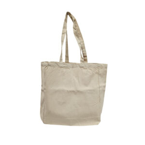 380+100x420mm Natural 10oz Heavy Duty Canvas Carrier Bag - Boxed 50s