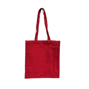 380+100x420mm Raspberry Red 10oz Heavy Duty Canvas Carrier Bag - Boxed 50s