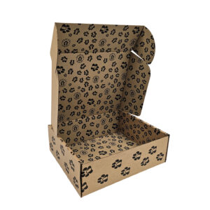 ARRAN DOG TREATS Mailing Box 0427 Style Brown Kraft Printed Black (2)