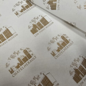 CHATELHERAULT LOW PARKS MUSEUM Greaseproof Paper White Free Printed Gold Metallic 2026 (2)