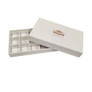 CHOCOLATES OF GLENSHIEL 15pc Box + Fitment Inside White_