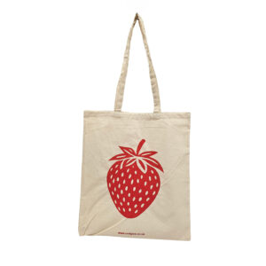 CRAIGIES STRAWBERRY Cotton Shopper 5oz Natural printed Red 2026