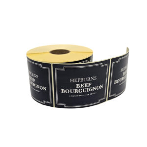 HEPBURNS Stickers Beef Borguignon Rectangle Semi Gloss Super Coat Printed CMYK 2026