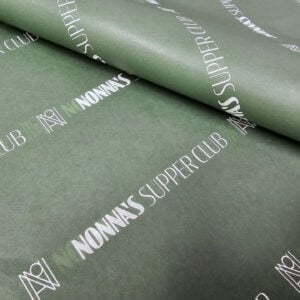 NONNA'S SUPPER CLUB Tissue Paper 480mm x 680mm 30gsm White MG Acid Free FSC Printed 100% Green new (2025)