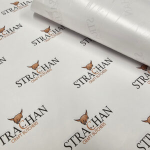 STRACHAN BUTCHERS Duplex Paper with Backer Sheet Printed Black + Orange 2026