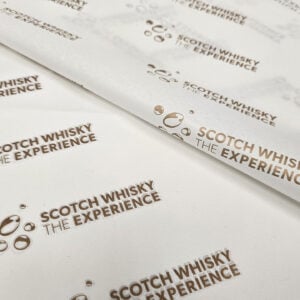 THE SCOTCH WHISKY EXPERIENCE Tissue Paper 500x500mm 20gsm White MG Ptd Metallic Copper 2026 (2)